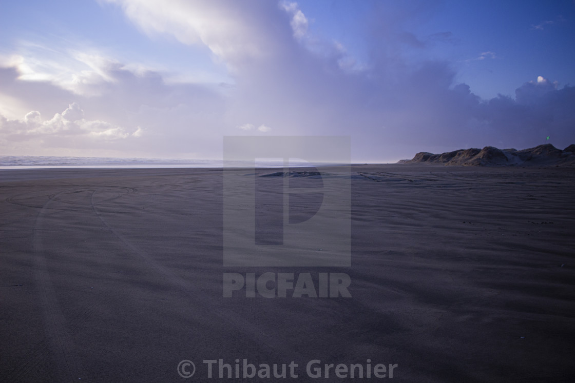 90 miles beach at sunset